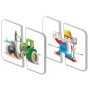 Puzzle Educativ de potrivire La ferma cu 15 perechi de piese auto-corectante 2-5 ani